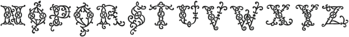 Celtic Monograms Rough otf (400) Font UPPERCASE