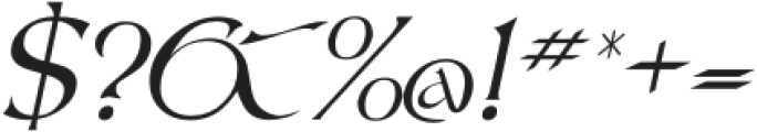 Celtic Sky Italic otf (400) Font OTHER CHARS