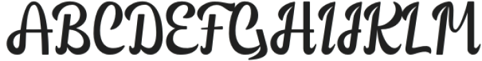 Cendatte Regular otf (400) Font UPPERCASE