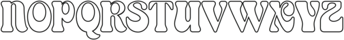 Cendolia Outline Regular otf (400) Font UPPERCASE