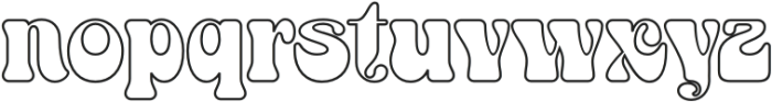 Cendolia Outline Regular otf (400) Font LOWERCASE