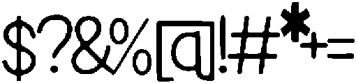 Cene ttf (400) Font OTHER CHARS