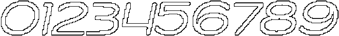 Cenios Rounded Pixel Outline otf (400) Font OTHER CHARS