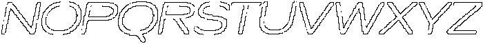 Cenios Rounded Pixel Outline otf (400) Font UPPERCASE