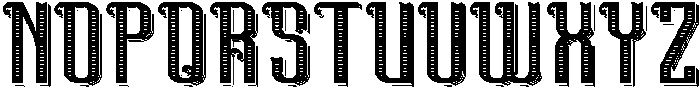 CentennialFont TextureShadow otf (400) Font UPPERCASE