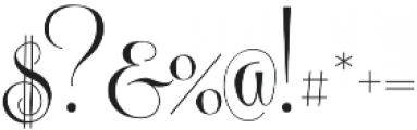 Centeria Script Medium otf (500) Font OTHER CHARS