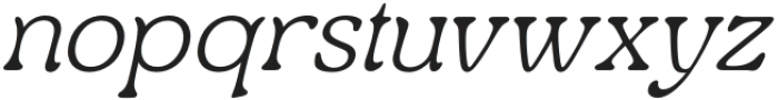 Centrio Return Italic Thin Italic otf (100) Font LOWERCASE