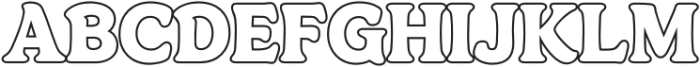 Centrio Return Outline-Regular otf (700) Font UPPERCASE