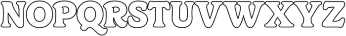 Centrio Return Outline-Regular otf (700) Font UPPERCASE