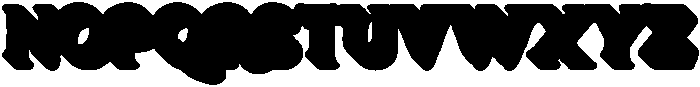 Centrio Typeface Extrude-Reg otf (400) Font UPPERCASE
