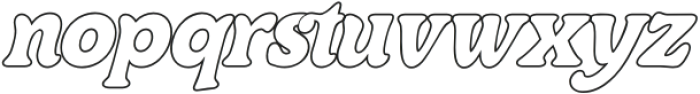 Centrio Typeface Outline-Italic otf (400) Font LOWERCASE