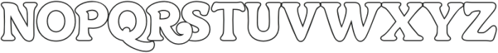 Centrio Typeface Outline otf (400) Font UPPERCASE