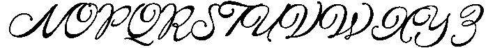 Cenville-Regular otf (400) Font UPPERCASE