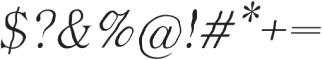 Ceramic Font Italic otf (400) Font OTHER CHARS