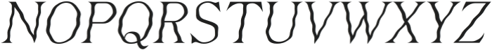 Ceramic Font Italic otf (400) Font UPPERCASE
