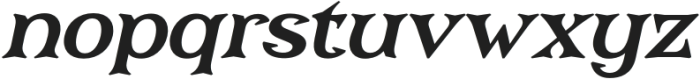 Cerberus Medium Italic otf (500) Font LOWERCASE