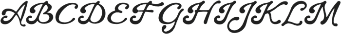 Cerline Rinande Script Regular otf (400) Font UPPERCASE
