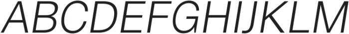 Cern Light Italic ttf (300) Font UPPERCASE