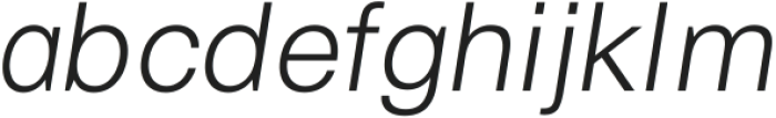 Cern Light Italic ttf (300) Font LOWERCASE