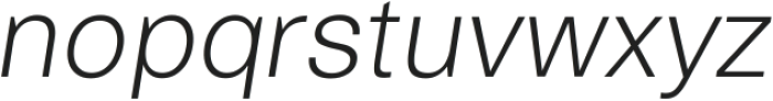 Cern Thin Italic ttf (100) Font LOWERCASE