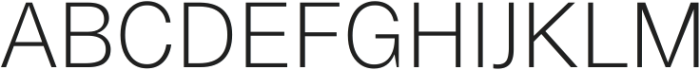 Cern UltraLight ttf (300) Font UPPERCASE