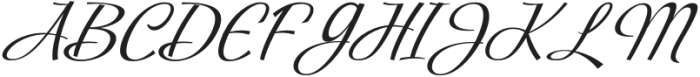 Cerria Refresh Italic Italic otf (400) Font UPPERCASE