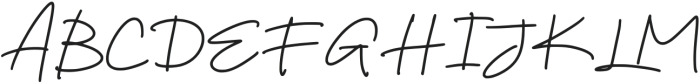 Cersin Signature Regular otf (400) Font UPPERCASE