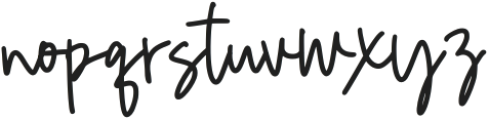 Cersin Signature Regular otf (400) Font LOWERCASE