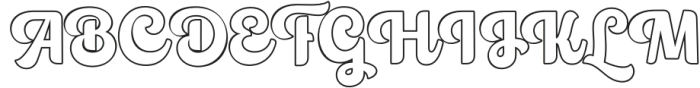 Certain Vintage Outline otf (400) Font UPPERCASE