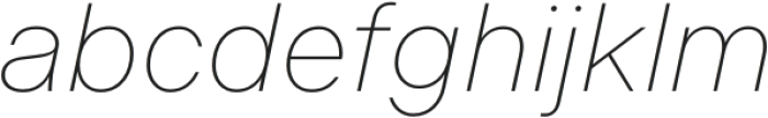 Certia Thin Italic otf (100) Font LOWERCASE