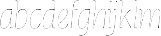 Cerulya CF Light Italic otf (300) Font LOWERCASE