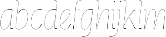 Cerulya CF Regular Italic otf (400) Font LOWERCASE