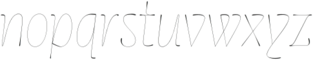 Cerulya CF Thin Italic otf (100) Font LOWERCASE