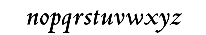 CentaurMTStd-BoldItalic Font LOWERCASE