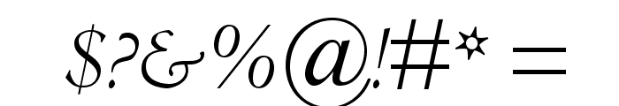 CentaurMTStd-Italic Font OTHER CHARS
