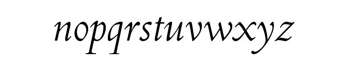 CentaurMTStd-Italic Font LOWERCASE