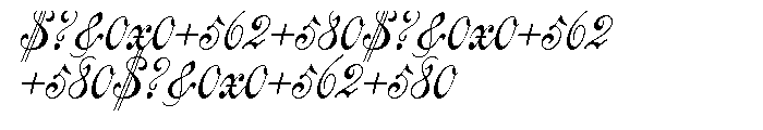 Centennial Script Font OTHER CHARS