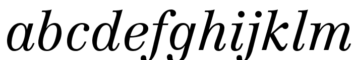 CentennialLTStd-LightItalic Font LOWERCASE