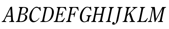 Cento Condensed Italic Font UPPERCASE