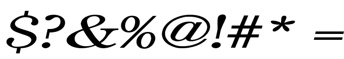 Cento Extended Italic Font OTHER CHARS