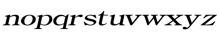 Cento Extended Italic Font LOWERCASE