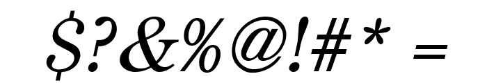Cento Italic Font OTHER CHARS
