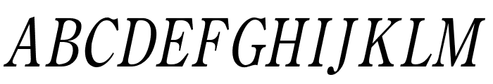 Cento Thin Italic Font UPPERCASE