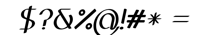 Centro-BoldItalic Font OTHER CHARS