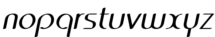 Centro-BoldItalic Font LOWERCASE