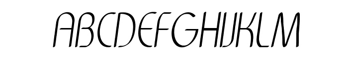 Centro-CondensedItalic Font UPPERCASE