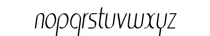 Centro-CondensedItalic Font LOWERCASE