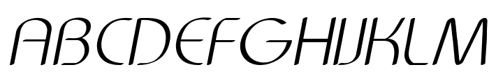 Centro-Italic Font UPPERCASE