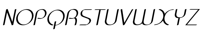 Centro-Italic Font UPPERCASE