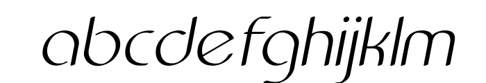 Centro-Italic Font LOWERCASE